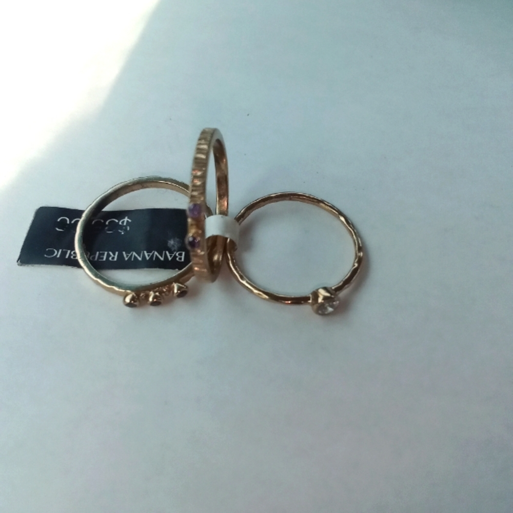 ÑWT BANANA REPUBLIC trio rings ring jewelry